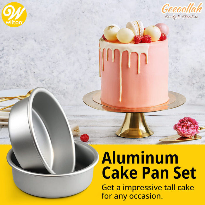 Heighted Round Cake Mold Stainless Steel 8 X 8 X 4 Inch – Bake House - The  Baking Treasure
